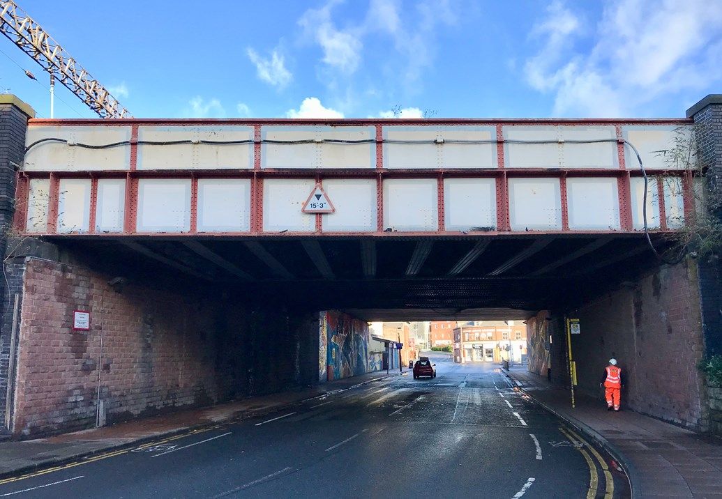 Image showing railway bridge at Garston in Liverpool