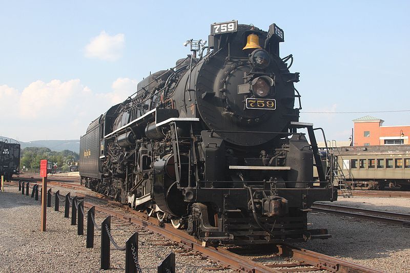 Image showing Nickel Plate Road (New York, Chicago and St. Louis) Berkshire steam locomotive #759 on outdoor display at Steamtown in Scranton, PA