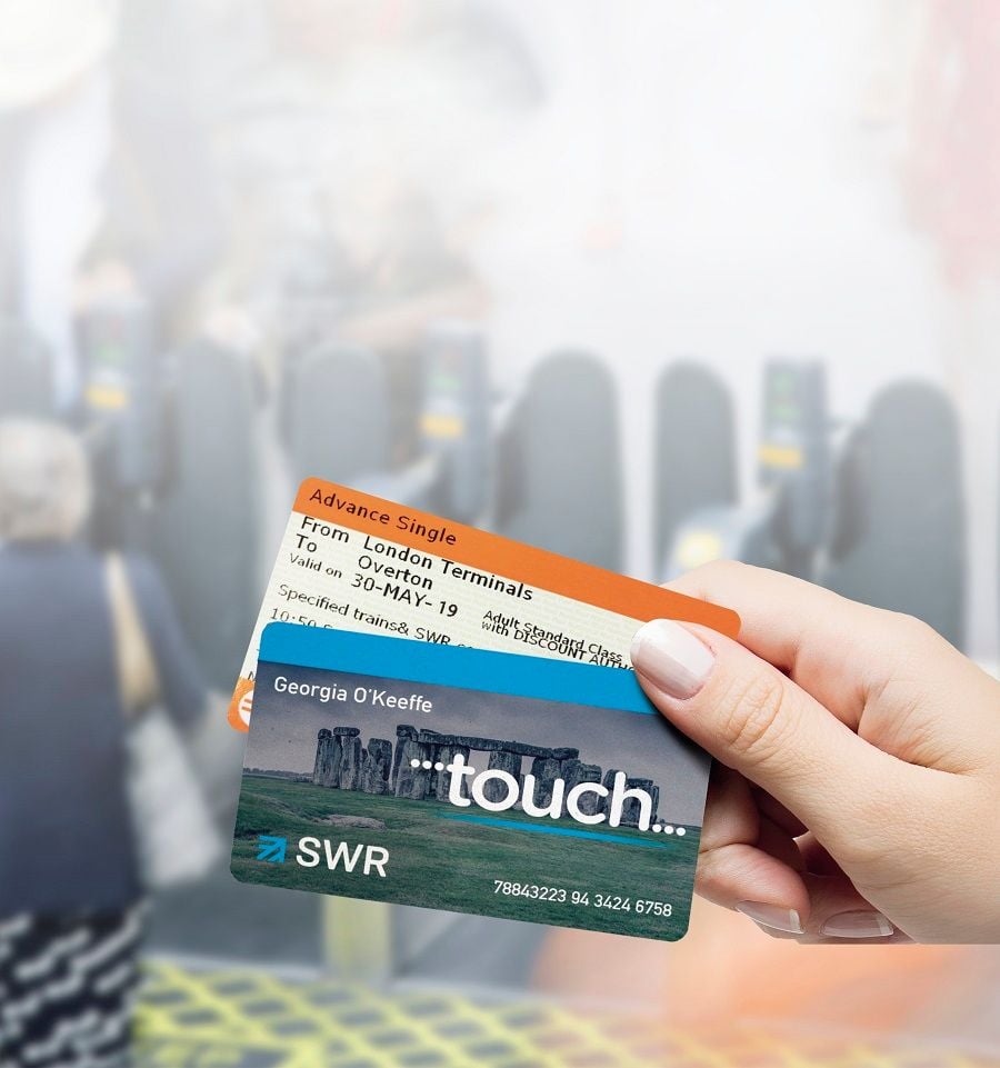 Image showing SWR Touch card and railway ticket