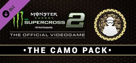 Clickable image taking you to the Steam store page for the Camo Pack DLC for Monster Energy Supercross - The Official Videogame 2