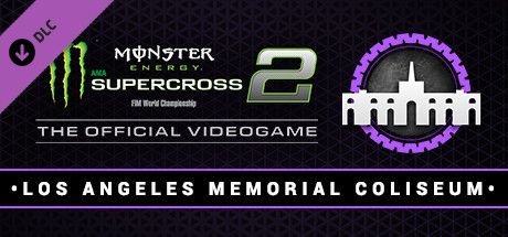 Clickable image taking you to the Steam store page for the Los Angeles Memorial Coliseum DLC for Monster Energy Supercross - The Official Videogame 2