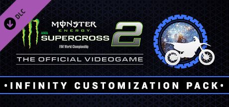 Clickable image taking you to the Steam store page for the Infinity Customization Pack DLC for Monster Energy Supercross - The Official Videogame 2