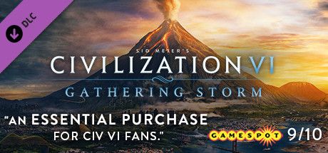Clickable image taking you to the Indiegala store page for the Gathering Storm DLC for Sid Meierâ€™s CivilizationÂ® VI