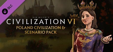 Clickable image taking you to the Indiegala store page for the Poland Civilization & Scenario Pack DLC for Sid Meierâ€™s CivilizationÂ® VI