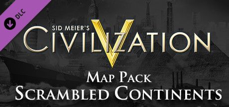 Clickable image taking you to the Indiegala store page for the Scrambled Continents Map Pack DLC for Sid Meierâ€™s CivilizationÂ® V