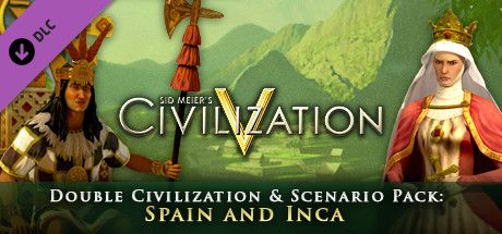 Clickable image taking you to the Indiegala store page for the Civ and Scenario Double Pack: Spain and Inca DLC for Sid Meierâ€™s CivilizationÂ® V
