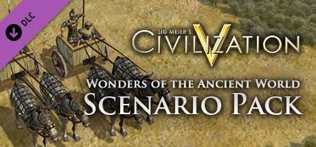 Clickable image taking you to the Indiegala store page for the Scenario Pack: Wonders of the Ancient World DLC for Sid Meierâ€™s CivilizationÂ® V