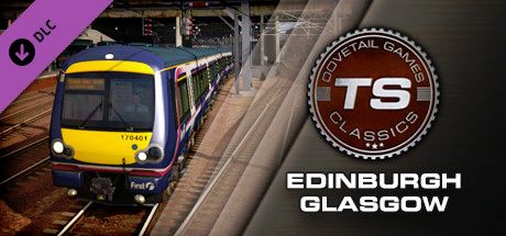 Clickable image taking you to the DPSimulation page for the Edinburgh-Glasgow Route Add-On DLC for Train Simulator