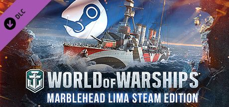 Clickable image taking you to the Steam store page for the Marblehead Lima Steam Edition DLC for World of Warships