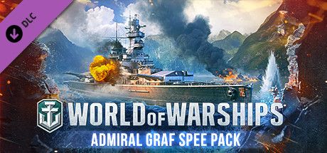 Clickable image taking you to the Steam store page for the Admiral Graf Spee Pack DLC for World of Warships