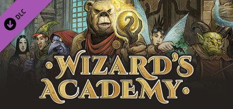 Clickable image taking you to the Steam store page for the Wizard's Academy DLC for Tabletop Simulator