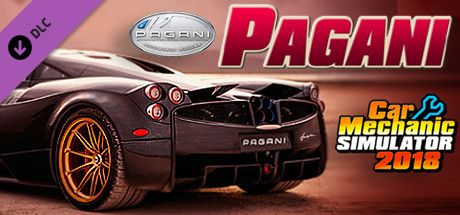 Clickable image taking you to the Steam store page for the Pagani DLC for Car Mechanic Simulator 2018
