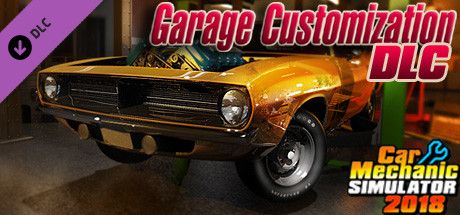 Clickable image taking you to the Steam store page for the Garage Customization DLC for Car Mechanic Simulator 2018