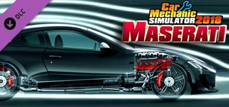 Clickable image taking you to the Steam store page for the Maserati REMASTERED DLC for Car Mechanic Simulator 2018