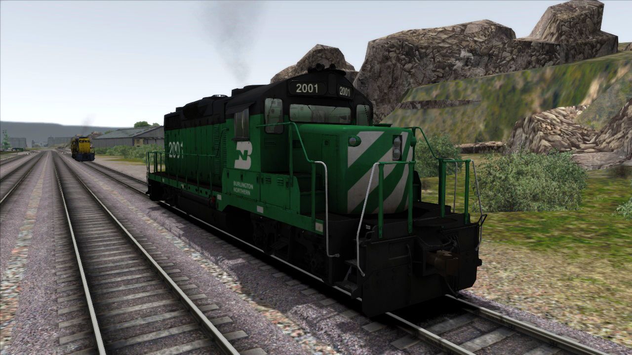 Image showing screenshot of the GP20 Burlington Northern Add-on Livery on the TS Marketplace