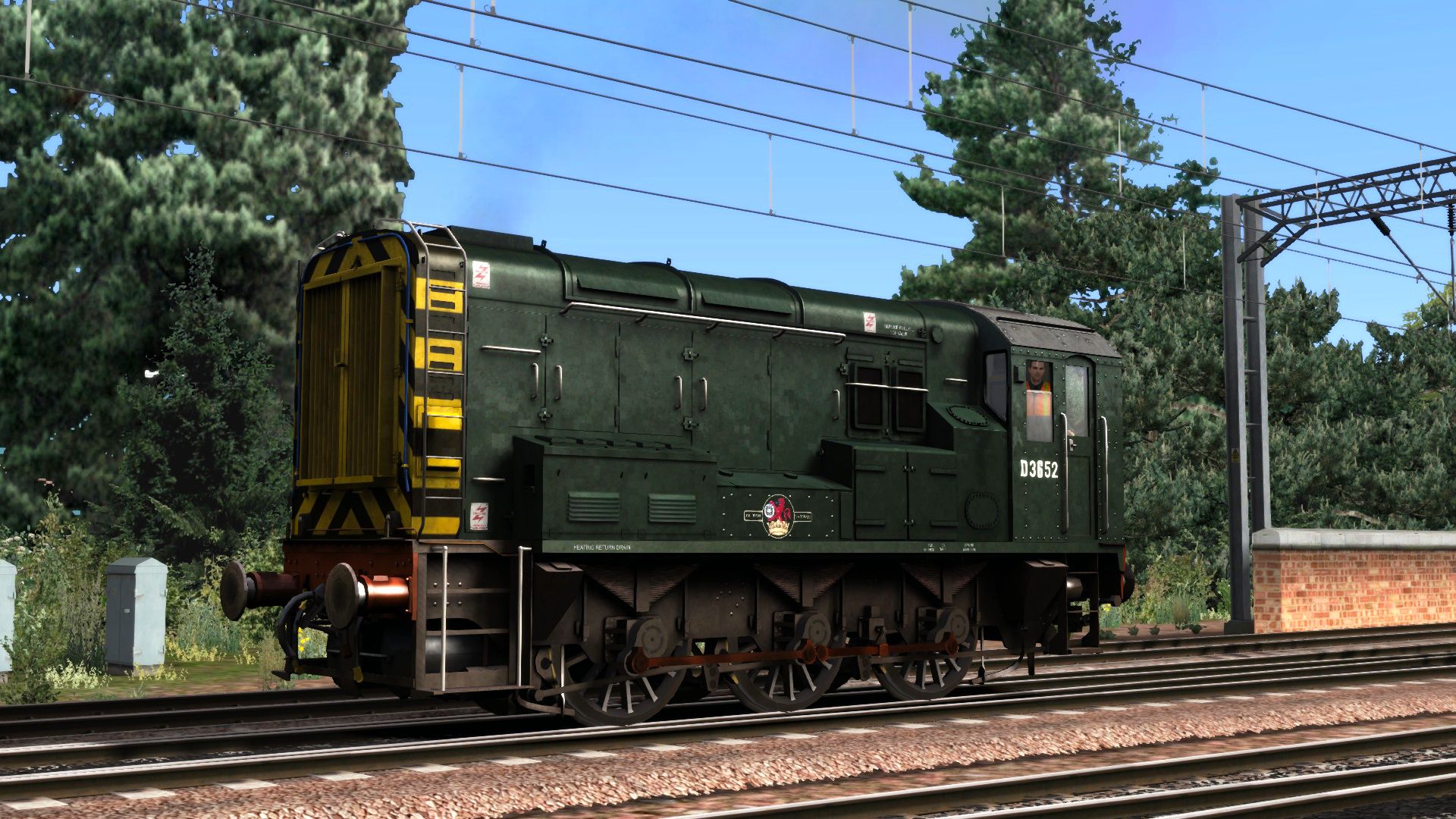 Image showing screenshot of the BR Green Class 08 Add-on Livery on the TS Marketplace