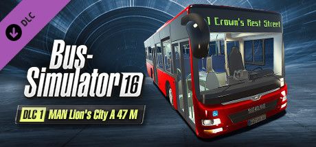 Clickable image taking you to the Green Man Gaming store page for the MAN Lion's City A 47 M DLC for Bus Simulator 16