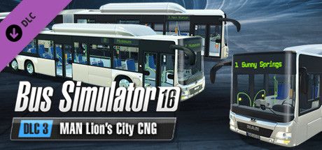 Clickable image taking you to the Green Man Gaming store page for the MAN Lion's City CNG Pack DLC for Bus Simulator 16