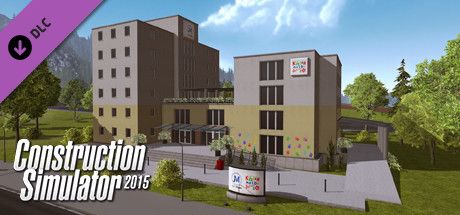 Clickable image taking you to the Steam store page for the St. Johnâ€™s Hospital Fuchsberg DLC for Construction Simulator 2015