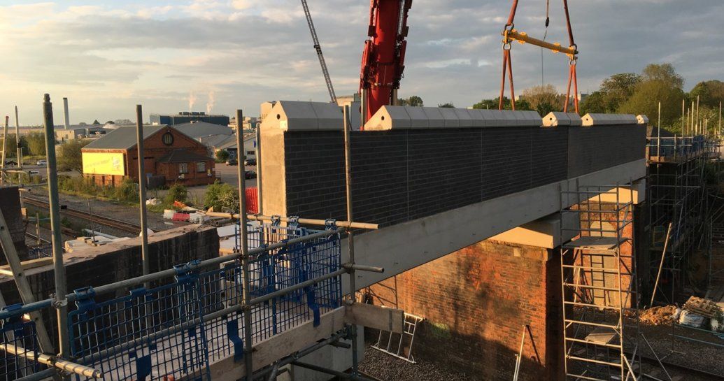 Image showing ongoing works on the Midland Main Line