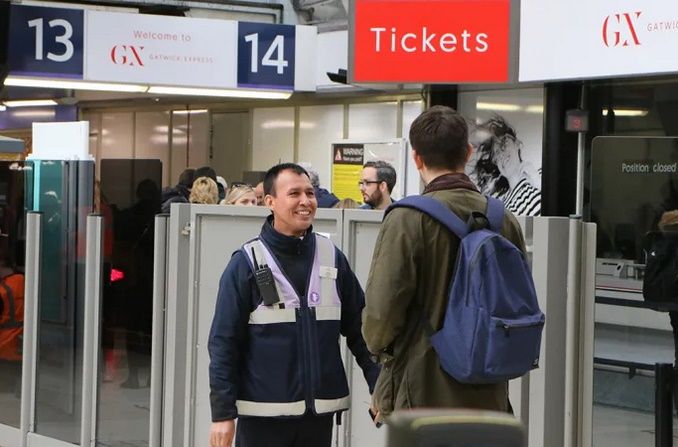 Image showing Gatwick Express staff at London Victoria