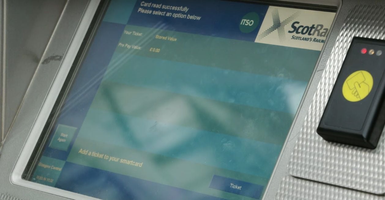 Image showing ScotRail ticket machine