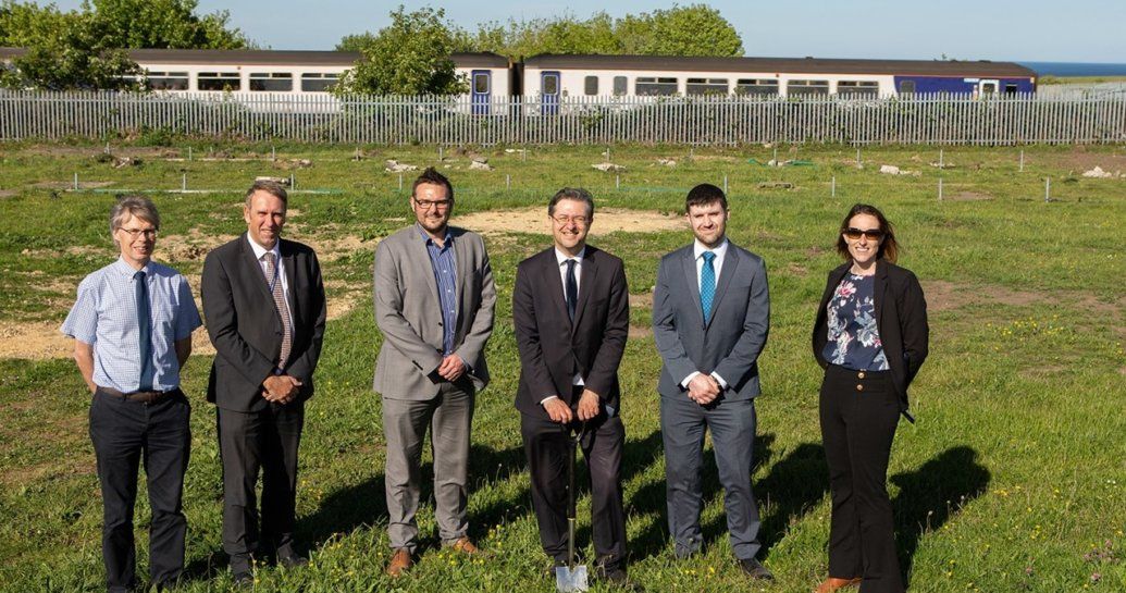 Image showing representatives gathered at the new Horden site