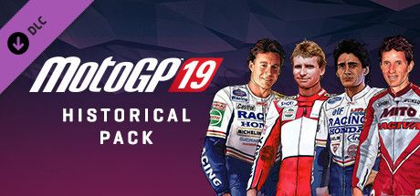 Clickable image taking you to the Steam store page for the Historical Pack DLC for MotoGPâ„¢19