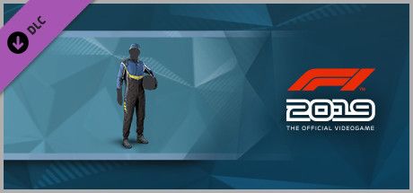 Clickable image taking you to the Steam store page for the Suit 'Blue and Black' DLC for F1 2019