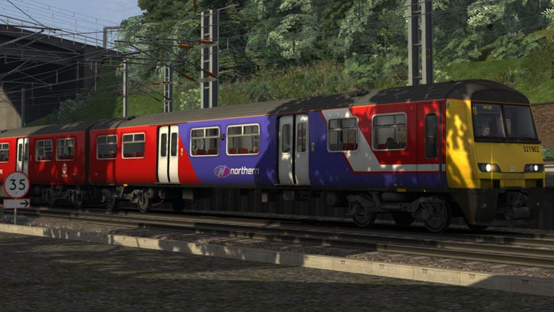 Image showing a Northern Rail repaint of the Class 321 EMU.