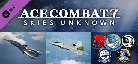 Clickable image taking you to the Steam store page for the ADF-11F Raven Set DLC for Ace Combatâ„¢ 7: Skies Unknown