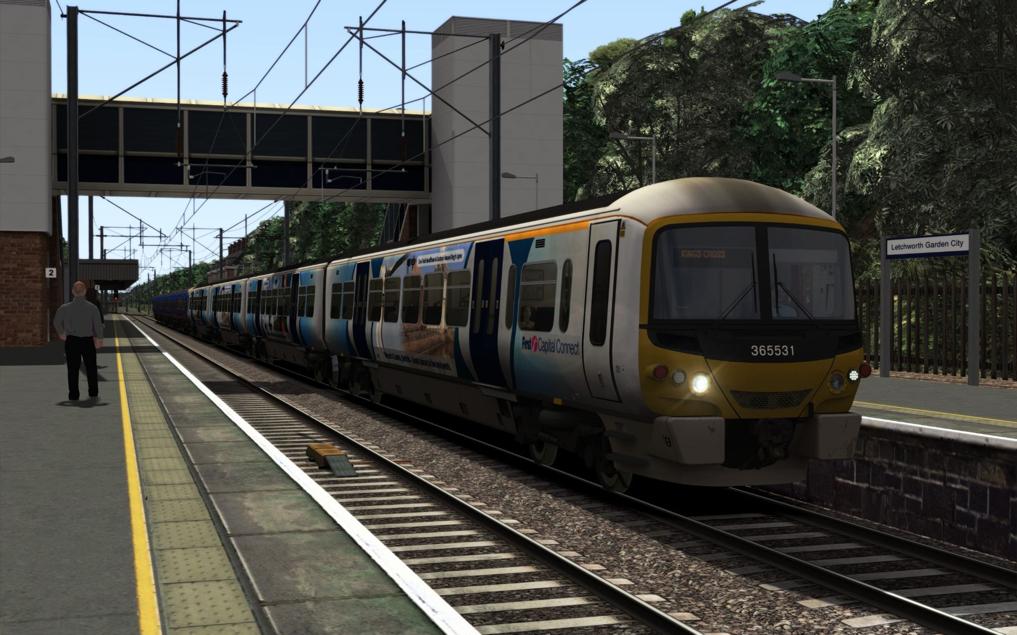 Image showing screenshot of the 1T55 - 0755 Kings Lynn to London Kings Cross scenario