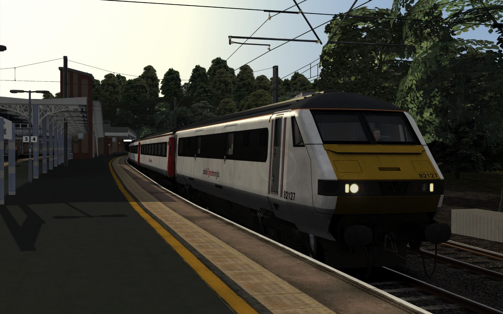 Image showing screenshot of the 1P00 - 0639 Ipswich to Norwich scenario