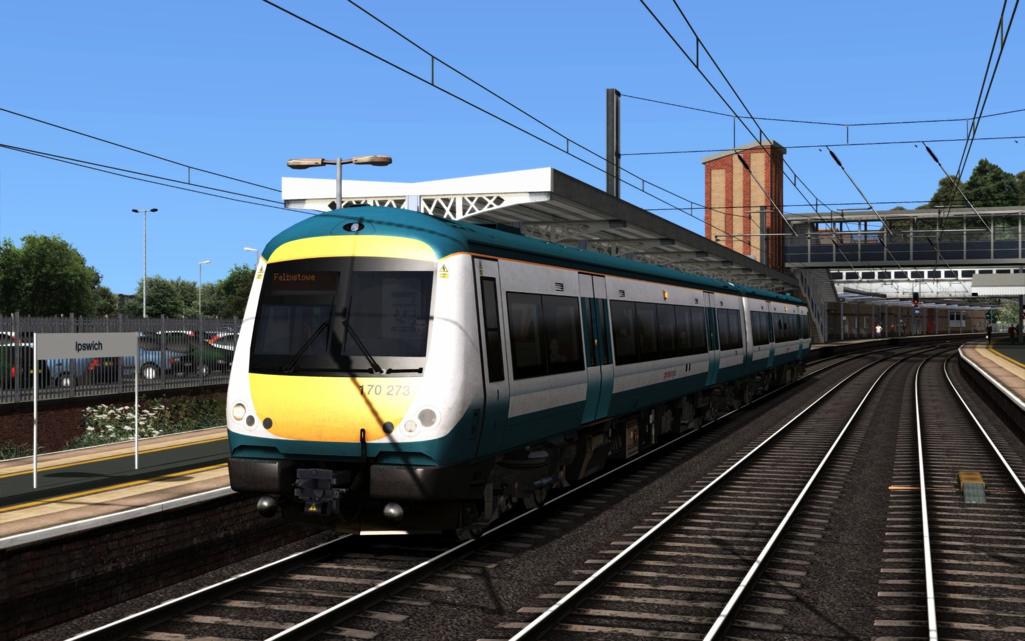 Image showing screenshot of the 2R26 - 1758 Ipswich to Felixstowe scenario