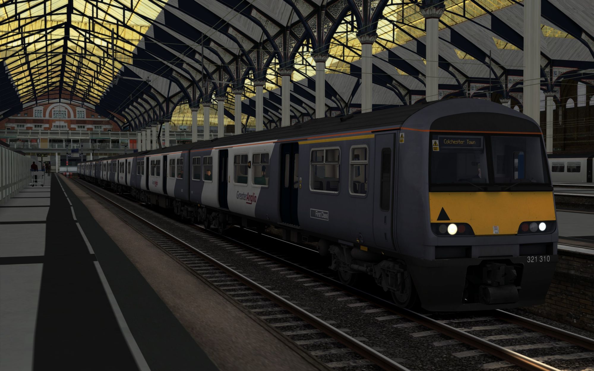 Image showing screenshot of the 1F46 - 1740 London Liverpool Street to Colchester Town scenario