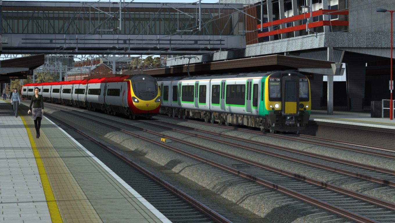 Image showing screenshot of the Class 390 Virgin Trains repaint