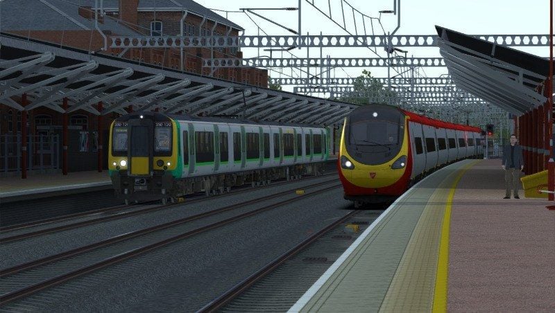 Image showing screenshot of the Class 390 Virgin Trains repaint