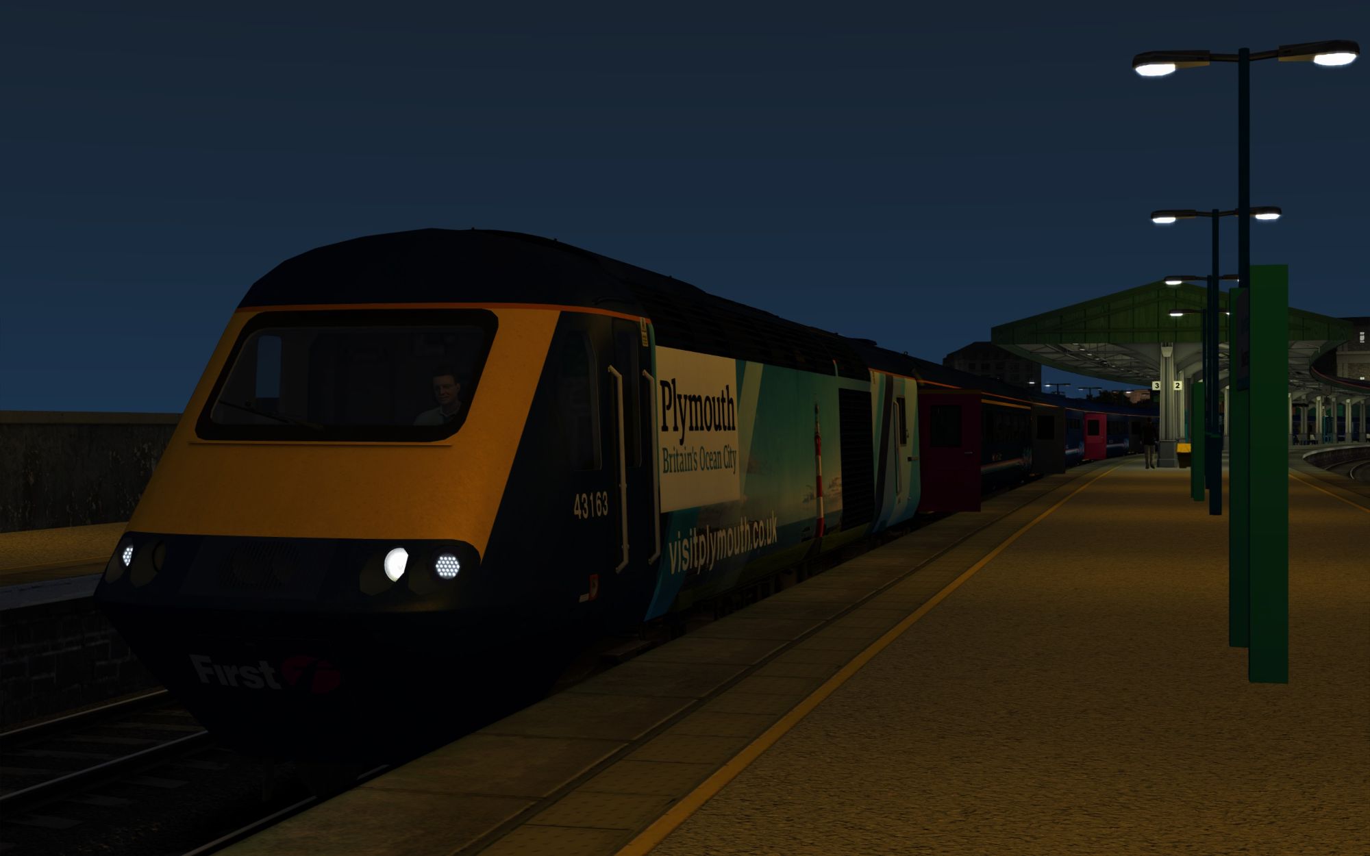 Image showing screenshot of the 1L24 - 0629 Swansea to London Paddington scenario