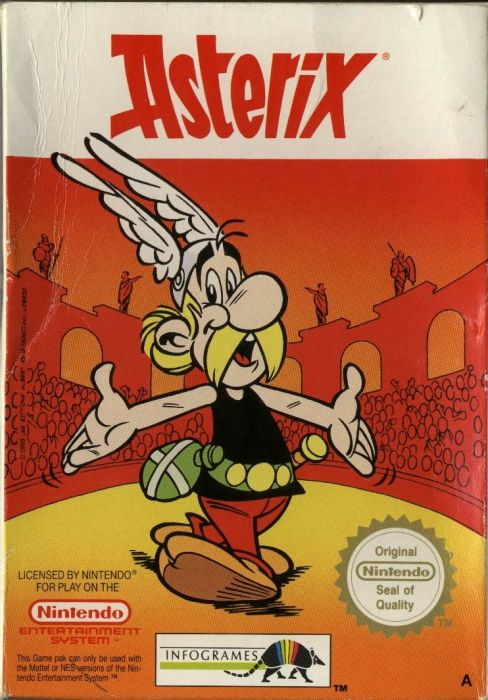 Clickable image taking you to the page for Asterix NES