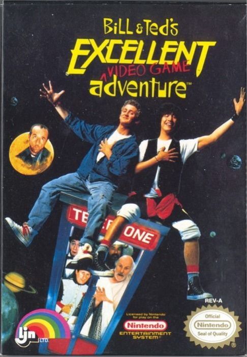 Image showing the Bill & Ted's Excellent Video Game Adventure box art