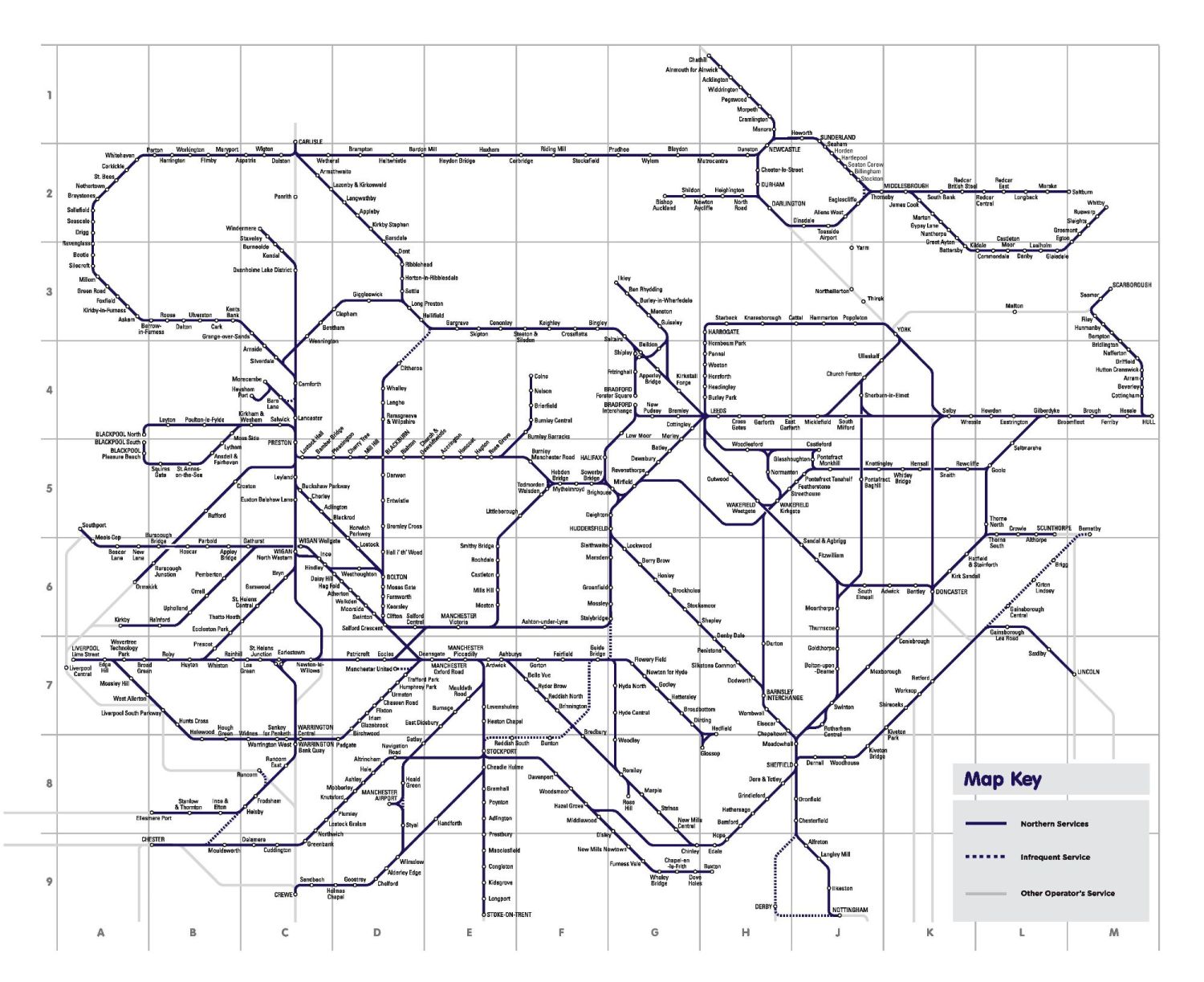 Timetable Archive Northern Railway DPSimulation