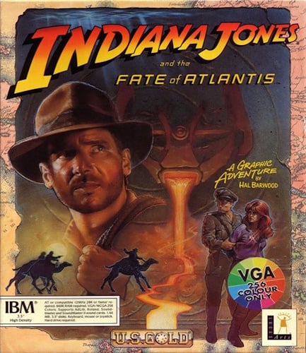 Indiana Jones and the Fate of Atlantis Cover Art