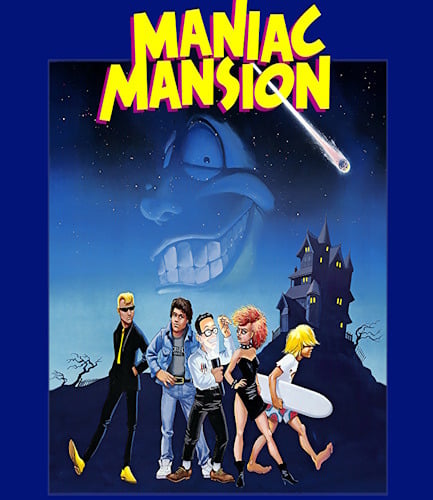 Maniac Mansion Cover Art