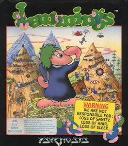 Lemmings - PC DOS Cover Art