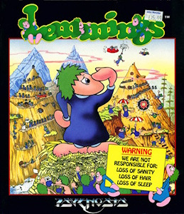 Lemmings - Atari ST Cover Art