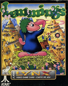 Lemmings - Atari Lynx Cover Art
