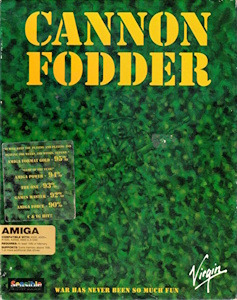 Cannon Fodder - Amiga Cover Art