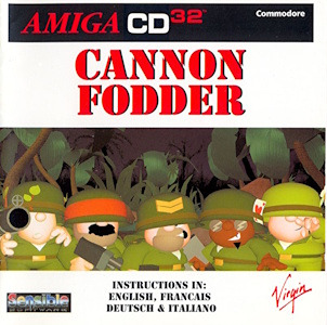 Cannon Fodder - Amiga CD32 Cover Art