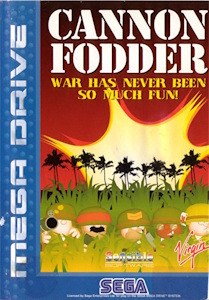 Cannon Fodder - Sega Mega Drive Cover Art