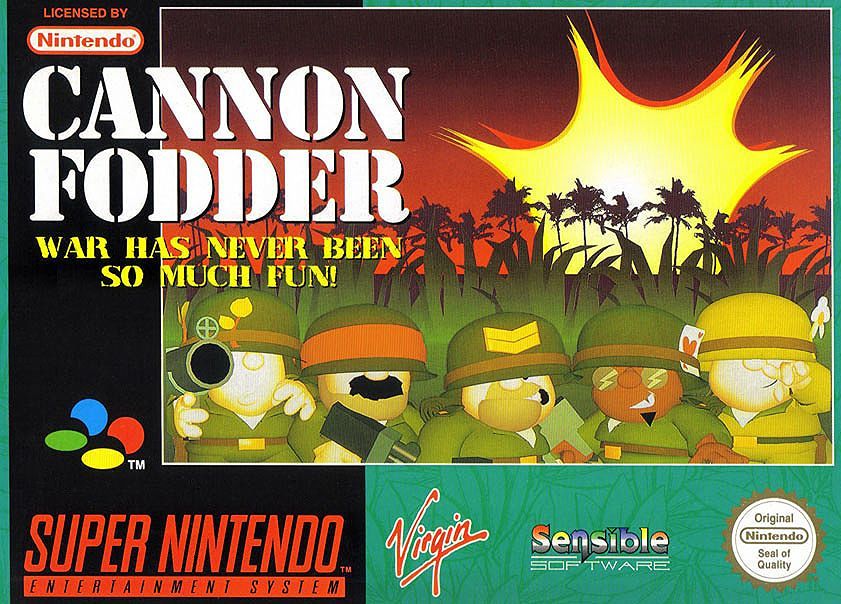 Cannon Fodder - SNES Cover Art